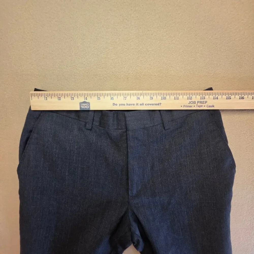 Banana Republic Tailored Fit 100% Wool Dress Pants Charcoal Sz 29x32